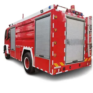 Пожарные автоцистерны 1suzu 5000L, Макс, красный дизельный танк, пожаротушение, форсунка, пожарное устройство