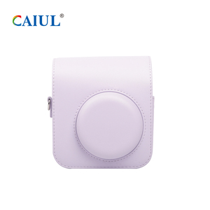 Étui pour appareil photo <span class=keywords><strong>instax</strong></span> <span class=keywords><strong>mini</strong></span> 12 à motif tissé dégradé pour appareil photo instantané fujiflim paquet de coque en cuir PU - Product Image 1