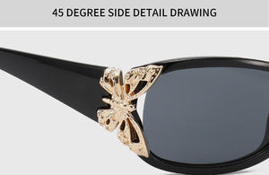 Luxe Y 2K Zonnebril Voor Kinderen Gepolariseerde <span class=keywords><strong>3d</strong></span> Vlinder Luipaard Print Ovale Uv400 Zonnebril Dames Mode Brillen Gafas De Sol - Product Image 4