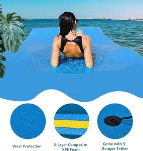 Oem Giao hàng nhanh nổi Pad 3 lớp dày bọt <span class=keywords><strong>Float</strong></span> Mat Hồ bơi hồ - Product Image 4