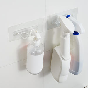 Estante multifuncional para botellas de plástico, gancho de almacenamiento de gel y champú montado en la pared para uso en baño y cocina - Product Image 1