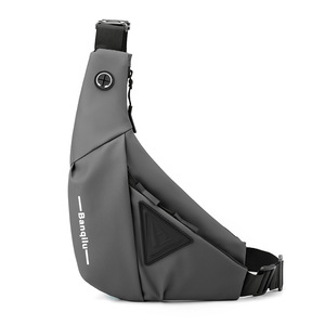 Bolso Cruzado Minimalista de Nylon Impermeable para Hombre, Sin Cierre, para Todas las Estaciones, Tendencia Transfronteriza, Combinación Diaria - Product Image 1