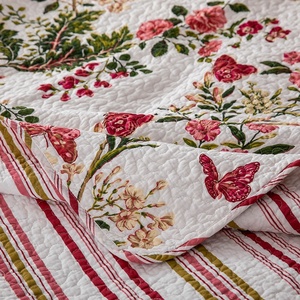 Kantha Floral colcha <span class=keywords><strong>verano</strong></span> acolchado <span class=keywords><strong>colchas</strong></span> suave cálido hogar <span class=keywords><strong>colchas</strong></span> <span class=keywords><strong>de</strong></span> China <span class=keywords><strong>de</strong></span> exportación <span class=keywords><strong>de</strong></span> lujo al por mayor - Product Image 5