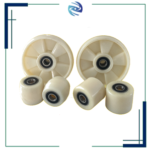 Ruote di carico in <span class=keywords><strong>Nylon</strong></span> con Jack per Pallet di diverse dimensioni disponibili ruote per carrelli elevatori coppia con cuscinetti 6204 - Product Image 2
