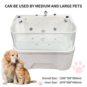 Moderno multifunzionale portatile Pet toelettatura bagno idromassaggio a forma di rettangolo Dog Spa vasca regolabile surf massaggio caratteristiche - Product Image 5