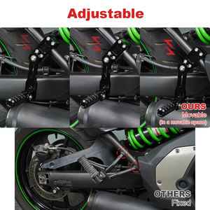 Waximoto adapté pour Honda <span class=keywords><strong>GoldWing</strong></span> GL1800 1500 <span class=keywords><strong>1100</strong></span> 1200 VT750 Shadow 750 aftermarket avant repose-pieds repose-pieds repose-pieds plus large - Product Image 4