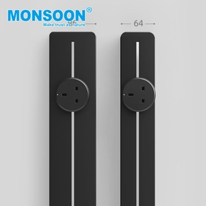 Kitchen Furniture <b>Desk</b> Electric Rail Socket Sliding Guide Rail Plug-In Row Movable Aluminium Alloy Surface Mounted Track Socket - Product Image 4