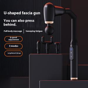 Alat Pijat Punggung Bentuk U yang Dapat Disesuaikan, Gagang Panjang, untuk Jaringan Dalam, Pereda Nyeri, Tanpa Kabel, Pintar, Kontrol Waktu 6 Kecepatan - Product Image 2