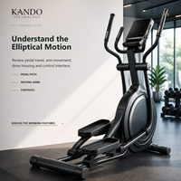 Bicicleta Elíptica Magnética Comercial para Gimnasios, Hoteles, Zonas de Cardio en Apartamentos y Proyectos de Gimnasios Comerciales
