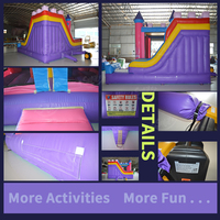 Castillo Inflable con Tobogán, Casa de Brinco, Parque Infantil Inflable con Tobogán