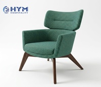 Chaise longue de salon pour hôtel Hampton Hilton, approuvée, moderne, durable, en tissu écologique, pour hall d'entrée, couloir, salon, chambre à coucher