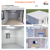 Maison de conteneur pliable en acier détachable mobile pour une utilisation en extérieur Grèce avec panneau sandwich solaire