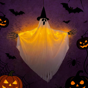 Innovador Sombrero Luminoso de Mago para Halloween, Colgante de Fantasma, Decoración para Exteriores, Adorno para Escenas - Product Image 2