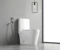 WC blanc, toilettes au sol, salle de bain, WC, fille chinoise va aux toilettes monobloc