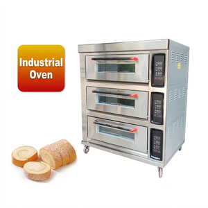 <span class=keywords><strong>Four</strong></span> électrique industriel à 3 niveaux en acier inoxydable avec minuterie indépendante, idéal pour la <span class=keywords><strong>boulangerie</strong></span> professionnelle et la cuisson de la viande pour les restaurants - Product Image 2