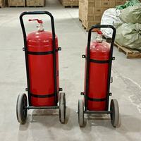 Extincteur à poudre chimique sèche sur roues 25/50 kg pour usine, équipement industriel de lutte contre l'incendie, extincteurs à chariot