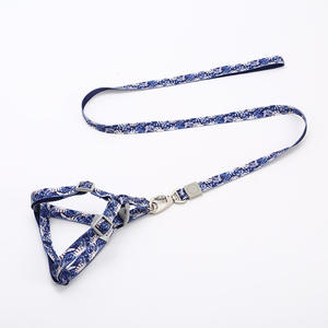 国境を越える新しいペット用チェストストラップ、熱帯雨林柄プリントナイロン製耐衝撃ドッグリーシュ - Product Image 1