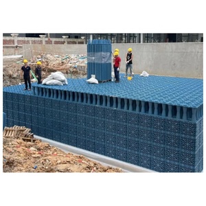 Réservoirs de rétention modulaires 45-55t/m2, système de filtration des eaux usées pour le stockage en extérieur, jardin, eaux de pluie, eaux souterraines, plastique - Product Image 1