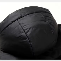 Manteau bouffant d'hiver avec logo personnalisé pour hommes veste formelle d'automne/hiver fermeture à glissière manteau en tissu de toile imperméable vêtements chauds