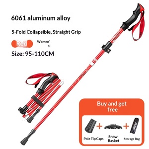 Bastone da Passeggio Pieghevole in Lega di Alluminio Ultra-leggero per Escursionismo e Alpinismo, Lunghezza Regolabile 35-135cm, Multifunzionale per Attività all'Aperto - Product Image 6