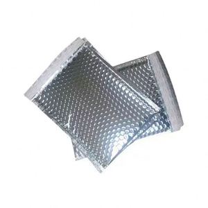 Sac d'emballage en film aluminium argenté, composite, antichoc, résistant aux chutes, anti-humidité, sac à bulles - Product Image 1