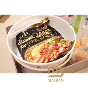 Cuenco <span class=keywords><strong>de</strong></span> papel Ramen instantáneo <span class=keywords><strong>de</strong></span> fideos coreanos calentables <span class=keywords><strong>de</strong></span> cocina <span class=keywords><strong>de</strong></span> inducción DIY personalizado recipiente desechable con fondo <span class=keywords><strong>de</strong></span> papel <span class=keywords><strong>de</strong></span> aluminio - Product Image 5