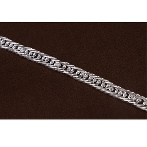 สร้อยข้อมือยูนิเซ็กซ์สไตล์ร่วมสมัย ชุบโรเดียม พร้อมโซ่เงินแท้ 64% จาก SATVA SILVER - Product Image 4