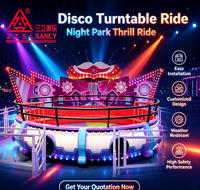 Manège portable Disco Tagada pour enfants, machine de parc d'attractions à vendre