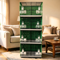 Nouvelle Arrivée Cage à Perroquets Anti-Rouille Grande Cage à Oiseaux Personnalisable Jaulas Para Pajaros Cage d'Élevage d'Oiseaux Volière pour Oiseaux