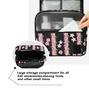 Trending Products 2025 New Arrivals Hawaiian Puakenikeni <b>Lei</b> Waterproof Hanging Organizer Cosmetic Makeup Storage Toiletry Bag - Product Image 4