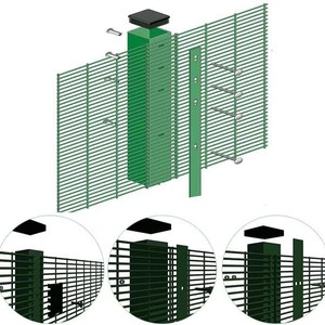 Clôture de sécurité 358, filet d'isolement d'aéroport, revêtement en poudre, design industriel durable, installation facile - Product Image 5