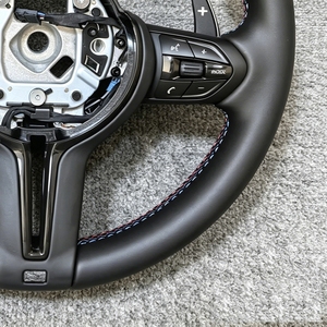 Volante Deportivo de Cuero Negro M Performance para <span class=keywords><strong>BMW</strong></span> 320 <span class=keywords><strong>525</strong></span> F10 F12 F22 F32 F20 F30 F15 F25 F07 F01 F82 M3 M4 M5, Accesorios para Automóviles - Product Image 5
