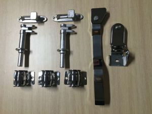 Serrure de <span class=keywords><strong>barre</strong></span> de <span class=keywords><strong>porte</strong></span> de camion de <span class=keywords><strong>remorque</strong></span> en acier inoxydable - Product Image 4