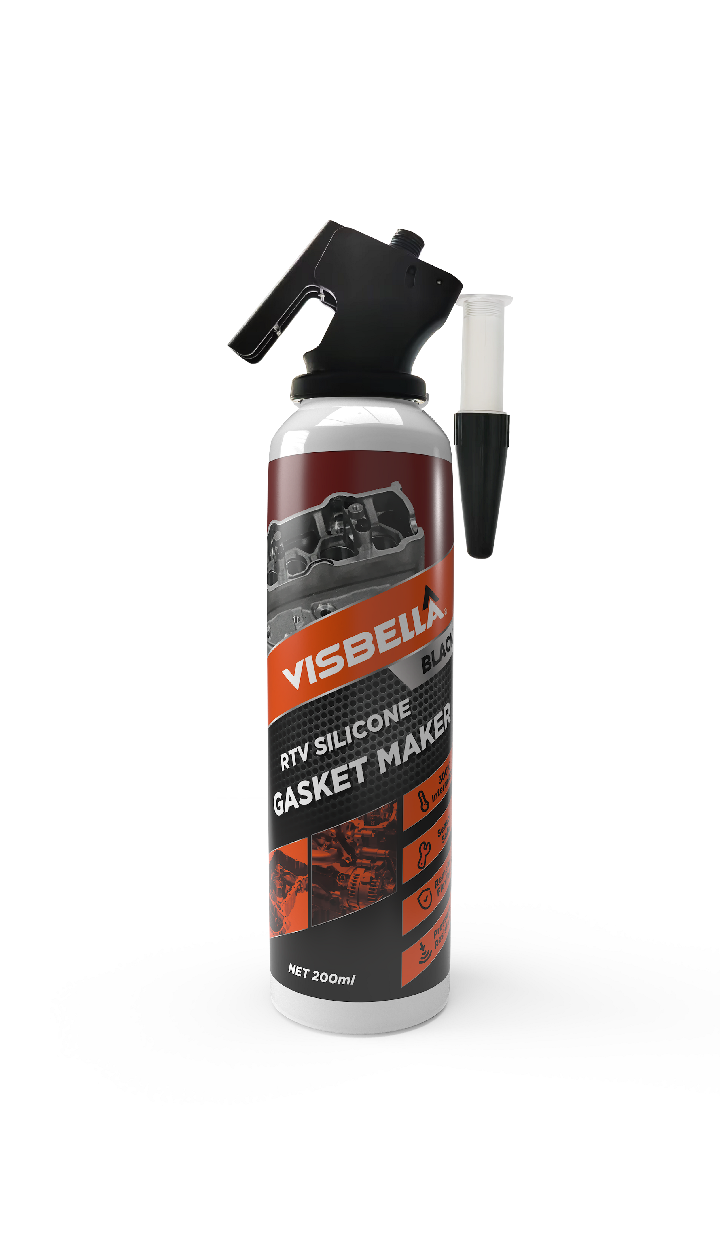 Visbella Grey Sealant HI-Temp Neutral RTV Silicone Gasket Maker - Foto 9