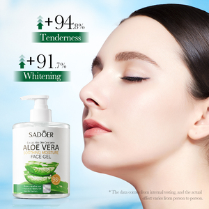 SADOER Nouveaux Produits de Soins de la Peau Gel d'<span class=keywords><strong>Aloe</strong></span> <span class=keywords><strong>Vera</strong></span> Biologique Naturel Hydratant Anti-Âge Rides Visage Apaisant Réparation Gel Facial - Product Image 5