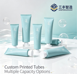 หลอดบรรจุภัณฑ์น้ำมันหอมระเหย BAIZTON สีฟ้าอ่อน ทำจาก LDPE พร้อมฝาเกลียว ผิวด้าน พิมพ์โลโก้ด้วยเทคนิคออฟเซ็ต - Product Image 5