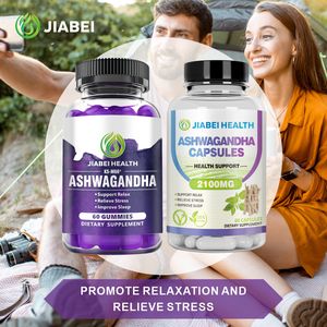 OEM fabrika Reed kök ashroot andha sakızlı kapsüller uyku yardım Gummies yetişkin vitaminleri stres rahatlatmak uyku kalitesini artırmak - Product Image 6