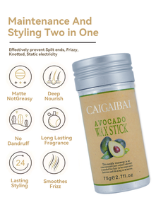 OEM ODM Produit de <span class=keywords><strong>coiffure</strong></span> personnalisé Avocat cassé Bâton de cire pour cheveux Lisse Crépus Tenue extrême Bâton de pommade pour <span class=keywords><strong>coiffure</strong></span> Aucun résidu - Product Image 3