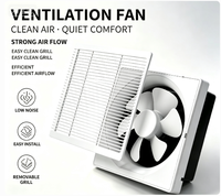 Ventilateur d'extraction à grille de 6/8/10/12 pouces, adapté aux salles de bain et cuisines domestiques