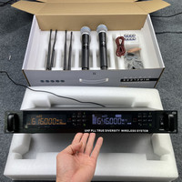 True Diversity Qualité professionnelle P300 Performance Système sans fil Uhf 2 canaux Double système de microphone sans fil