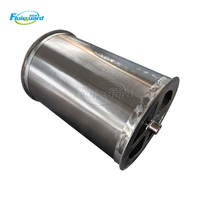 Layar penyaring kawat Wedge baja tahan karat Diameter besar, Filter Drum putar untuk akuakultur ikan kolam