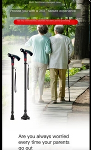 Productos de tendencia 2024 recién llegados bastón para caminar Senior inteligente y ajustable para ancianos - Product Image 3