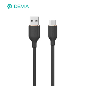 <span class=keywords><strong>C</strong></span>âble de données <span class=keywords><strong>USB</strong></span> A vers Type-<span class=keywords><strong>C</strong></span> en silicone à charge rapide 2,4A <span class=keywords><strong>Devia</strong></span> 1,2M - Product Image 3