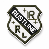 Patch PVC souple personnalisé, emblème 3D en relief, style tactique pour veste et sac à dos, prix d'usine en gros