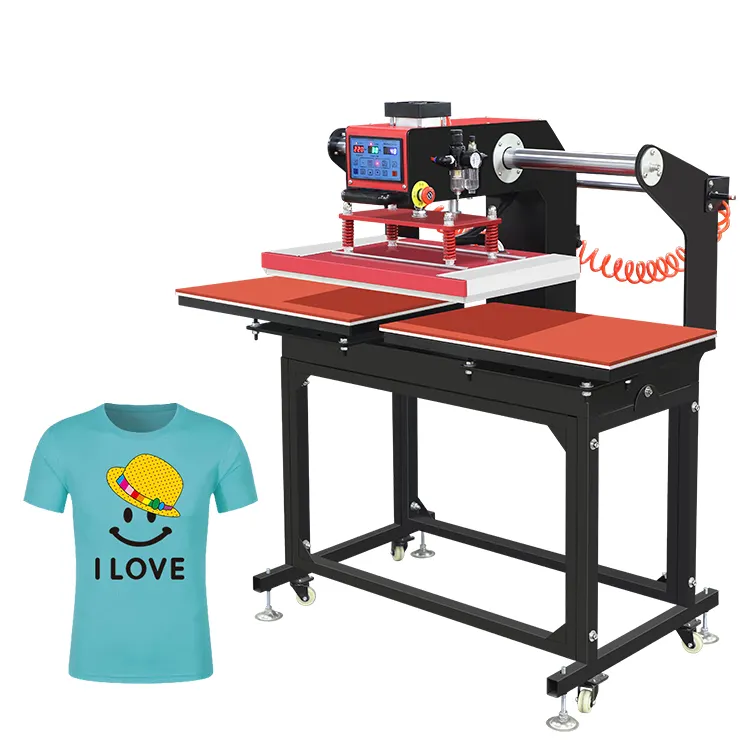 Werks-Direkt vertrieb Dual Station Automatische Heiß press maschinen für T-Shirt-Kleidung