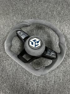 Para <span class=keywords><strong>Audi</strong></span> A3 S3 <span class=keywords><strong>RS3</strong></span> A4 S4 RS4 A5 S5 RS5 B9 B9.5 Volante de coche de fibra de carbono verdadero Interior automotriz - Product Image 6