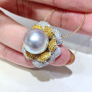 Collar de Perlas de Agua Dulce Naturales para Mujer, con Cadena Minimalista para Clavícula, Cadena de Cuentas de Mijo - Product Image 2