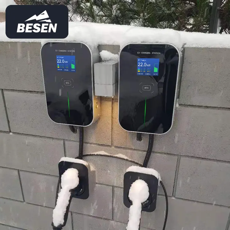 Mode 3 22KW 3 Phase EV Charger Level 2 Electric Car Charging Station