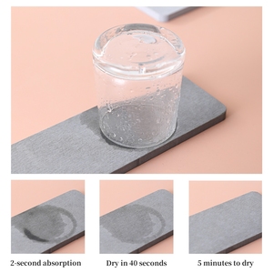 Platillo de planta de tierra de diatomeas de secado rápido que absorbe agua personalizado de alta calidad, Mostrador de cocina, bandeja de diatomita - Product Image 3