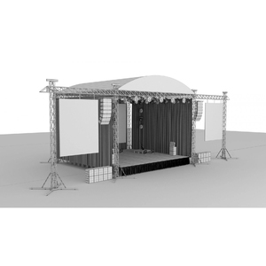 Khán giả chỗ ngồi bố trí Modular sân khấu hệ thống đa cấp di động sân khấu sàn nhảy với lan can lắp ráp sân khấu để bán - Product Image 2